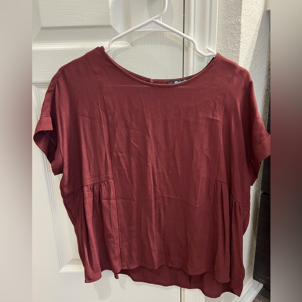 Madewell Rust Red Blouse